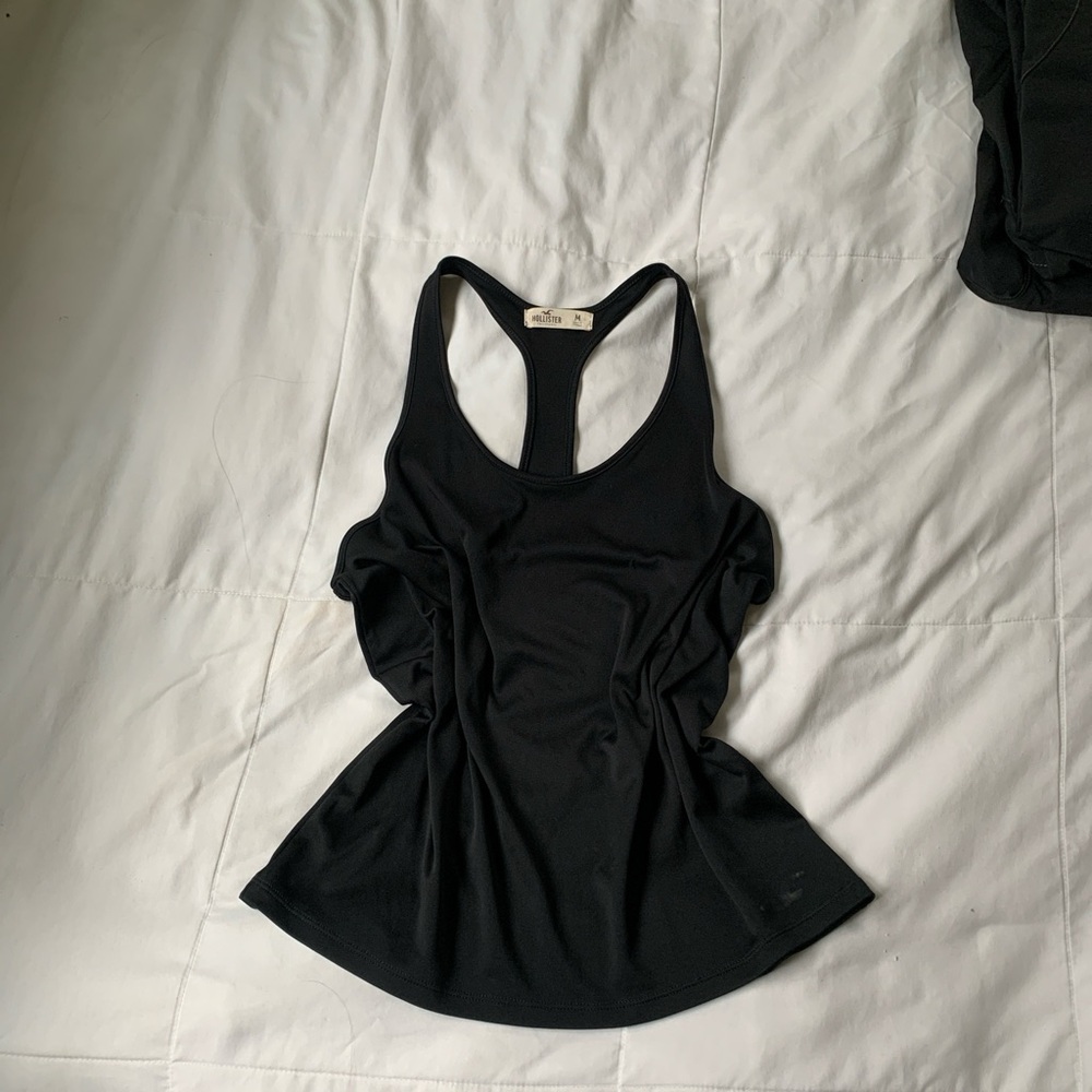 Hollister Black Racerback Tank Top